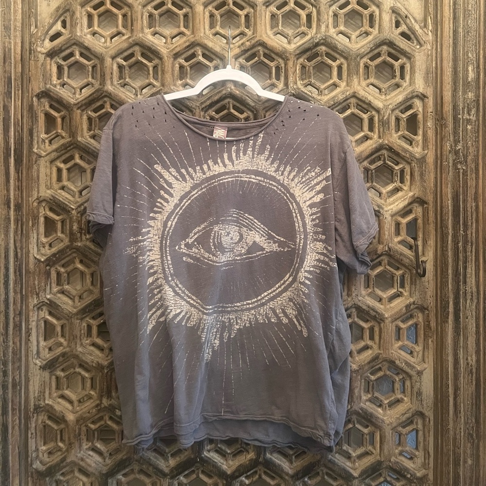 Magnolia Pearl Gray Casual Short Sleeve Tee